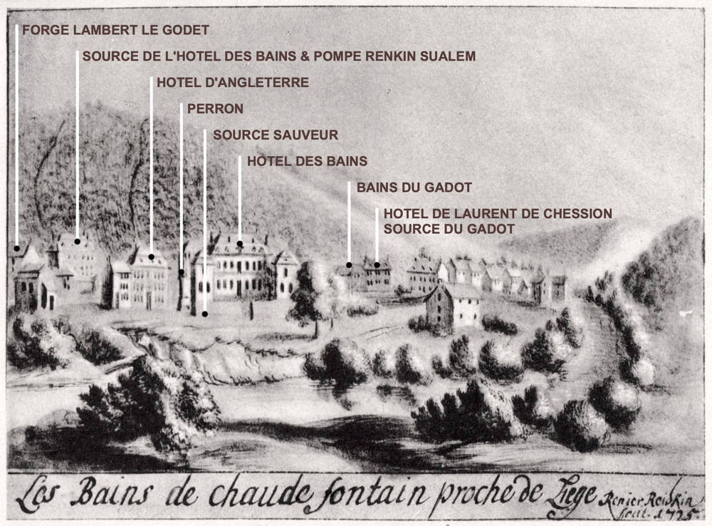 Les bains de Chaudfontaine 1725 Renier Roidkin
