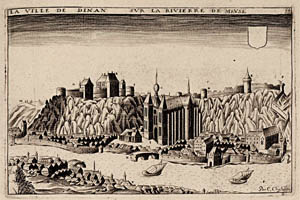 Vue de Dinant - 1590 Claude Chastillon dans Topographie Française