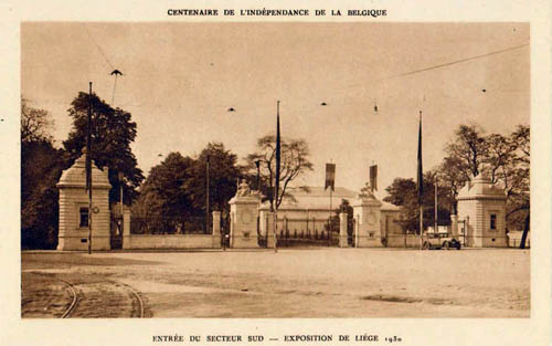 Liege Expo 1930 - Première Entrée Secteur Sud