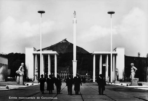 Exposition internationale de Liège 1939 - Entrée monumentale de Coronmeuse
