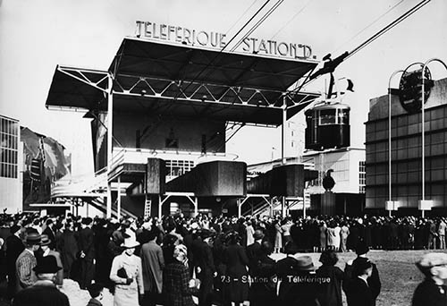 Liege Expo 1939 - Traversée de la Meuse du Téléfrique