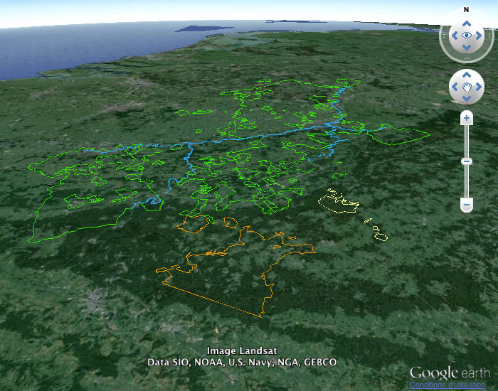 La principauté de Liège en 1777 géoréférencée dans Google Earth