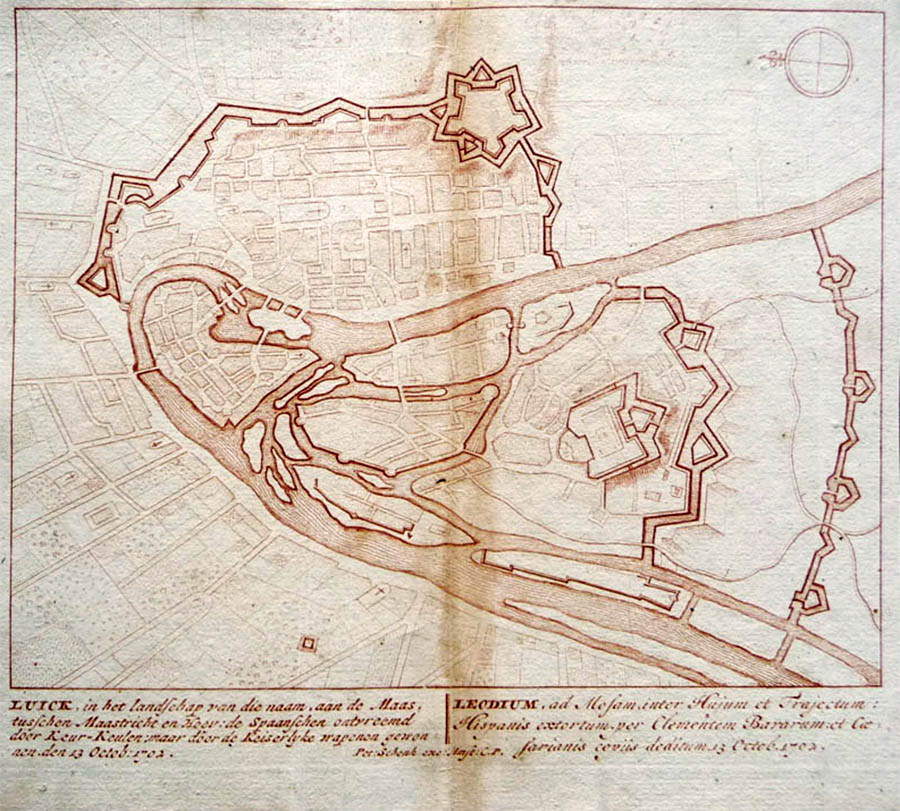 Plan de Liège 1706 P Schenk
