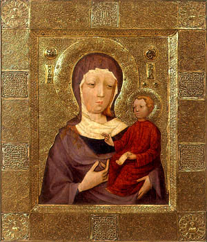 Icone byzantine de la Vierge Conductrice (Hodegetria)