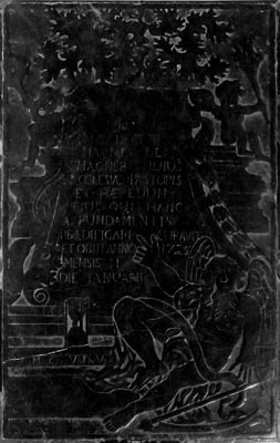 Saint Remacle au Pont - Pierre tombale du curé Mathieu de Magnery