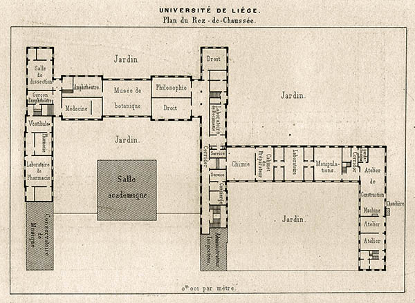 ULG 1869 - Coune - Plan du Rez-de-Chaussée