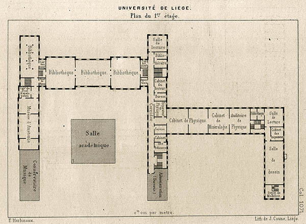 ULG 1869 - Plan du 1er Etage